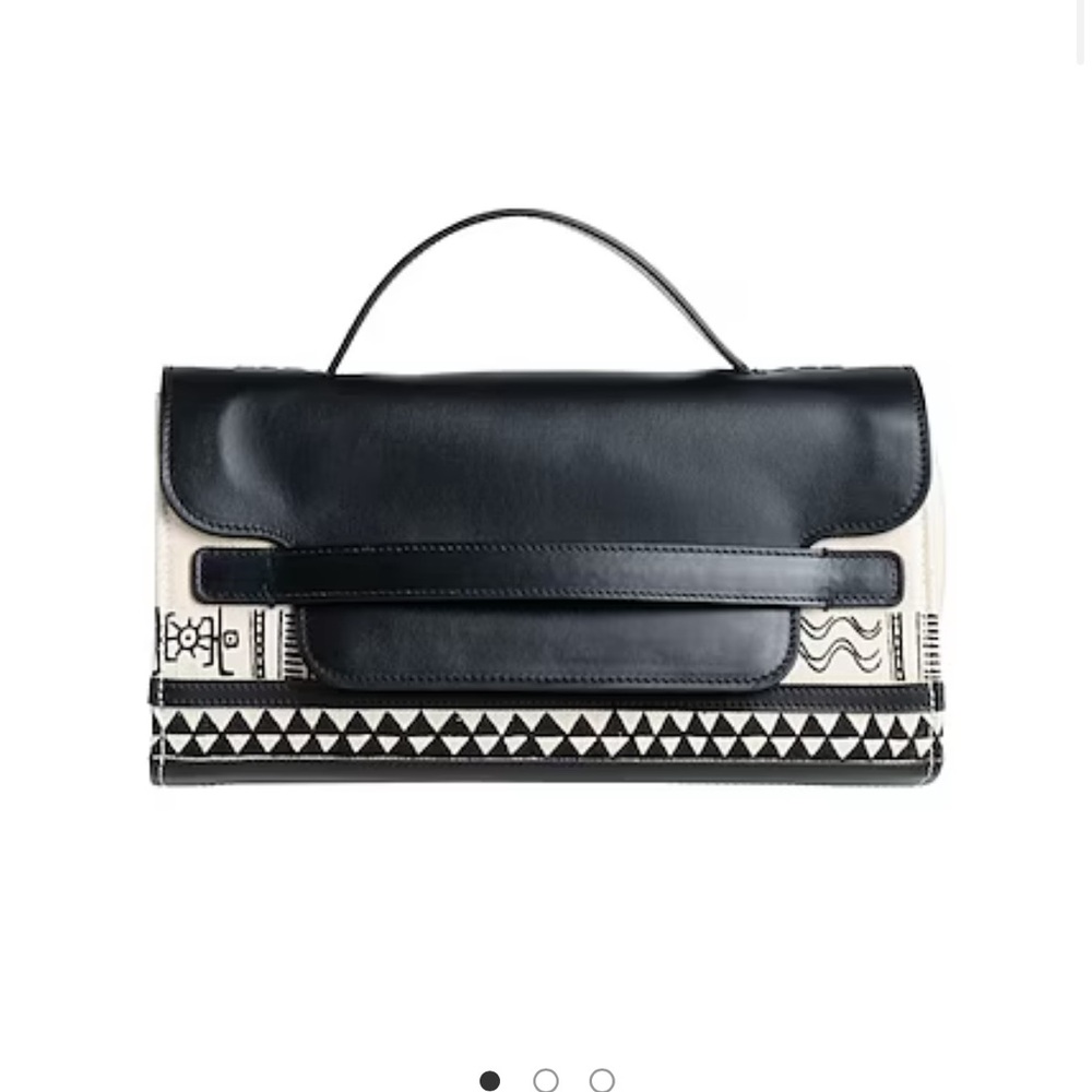 Zanellato Black and Cream LeatherDesigner Handbag